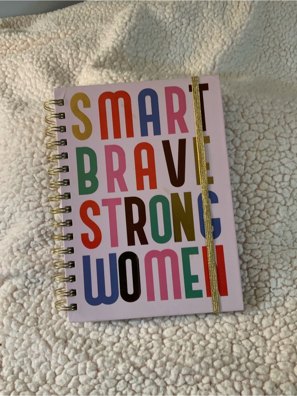 Spiral Notebook - Smart Brave Strong Women - Pink Multicolor